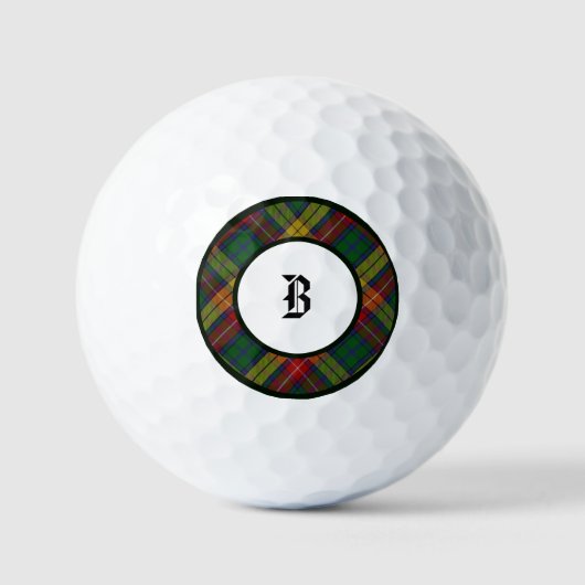 Buchanan Tartan Clan Pset Golf Balls Golfballen (Voorkant)