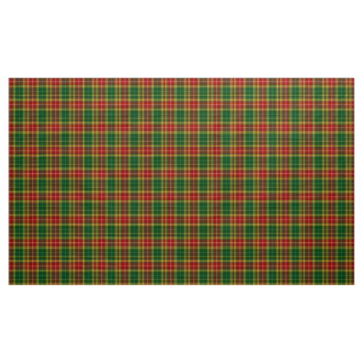Buchanan Tartan Groen Rood Geel Plaid Stof (Yard (91,4 cm))