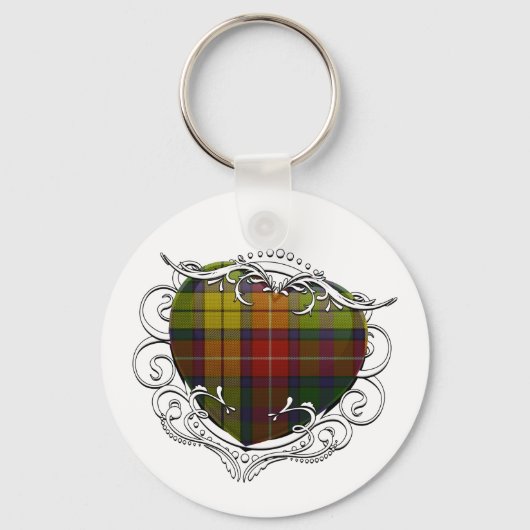 Buchanan Tartan Heart Sleutelhanger (Voorkant)
