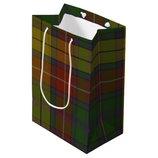 Buchanan Tartan Medium Cadeauzakje (Voorkant Gekanteld)
