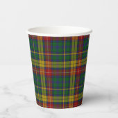 Buchanan Tartan Plaid Papier Cups Papieren Bekers (Achterkant)