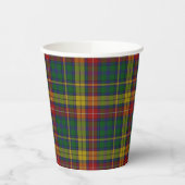 Buchanan Tartan Plaid Papier Cups Papieren Bekers (Links)