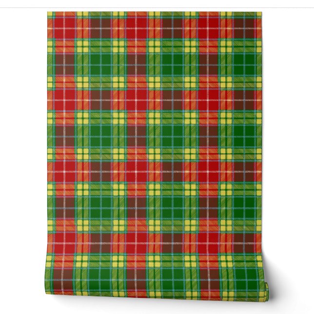 Buchanan Tartan Plaid Schotse Clan Behang (Afrollen)