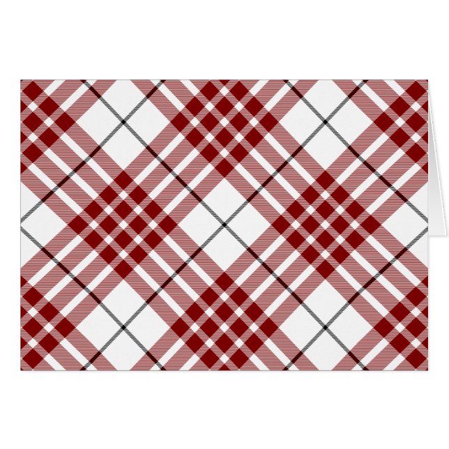 Buchanan tartan red white plaid (Voorkant Horizontaal)