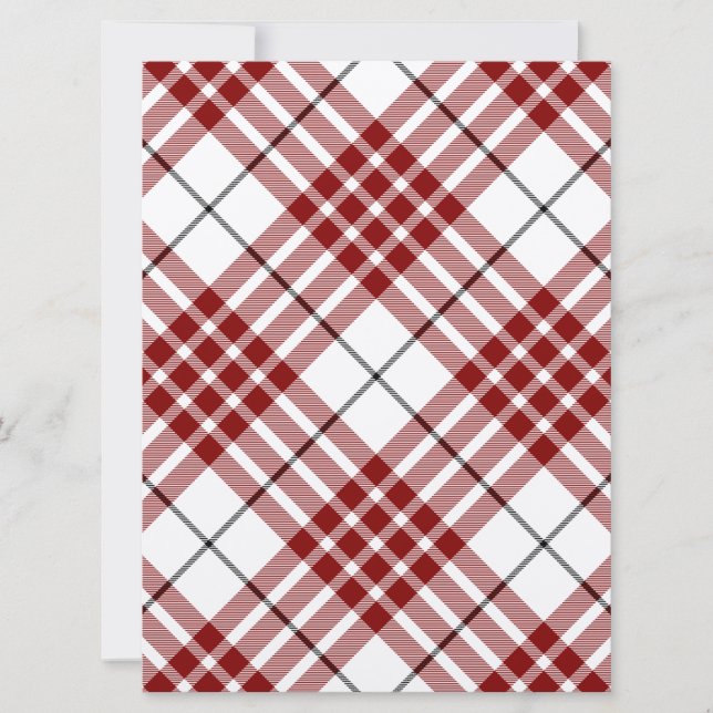 Buchanan tartan red white plaid (Voorkant)