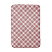 Buchanan tartan red white plaid badmat (Voorkant Verticaal)