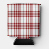 Buchanan tartan red white plaid blikjeskoeler (Voorkant)