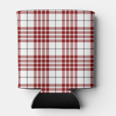 Buchanan tartan red white plaid blikjeskoeler (Achterkant)