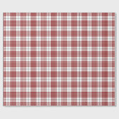 Buchanan tartan red white plaid cadeaupapier (Vlak)