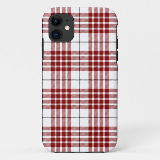 Buchanan tartan red white plaid Case-Mate iPhone case (Achterkant)