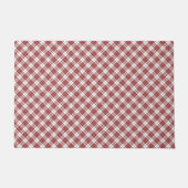 Buchanan tartan red white plaid deurmat (Voorkant)