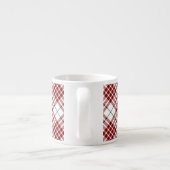 Buchanan tartan red white plaid espresso kop (Achterkant)