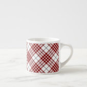 Buchanan tartan red white plaid espresso kop (Rechts)