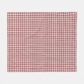 Buchanan tartan red white plaid fleece deken (Voorkant (Horizontaal))
