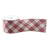 Buchanan tartan red white plaid grosgrain lint (Spoel)