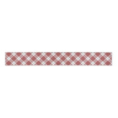 Buchanan tartan red white plaid grosgrain lint (Voorkant)
