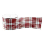 Buchanan tartan red white plaid grosgrain lint (Spoel)