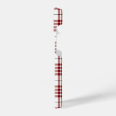 Buchanan tartan red white plaid iPhone hoesje (Linkerkant)