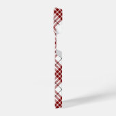 Buchanan tartan red white plaid iPhone hoesje (Linkerkant)