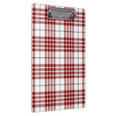 Buchanan tartan red white plaid klembord (Rechts)