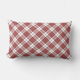 Buchanan tartan red white plaid kussen