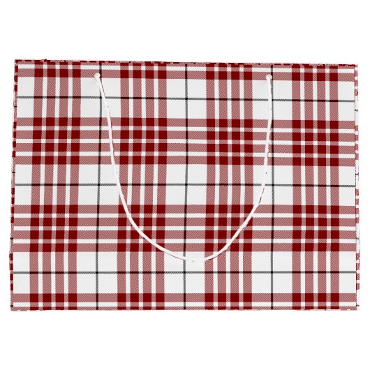 Buchanan tartan red white plaid large cadeautasje (Achterkant)