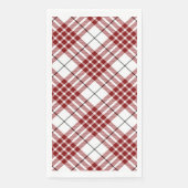 Buchanan tartan red white plaid servet (Voorkant)