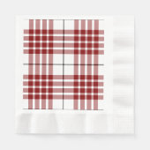 Buchanan tartan red white plaid servet (Voorkant)