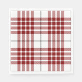 Buchanan tartan red white plaid servet (Voorkant)
