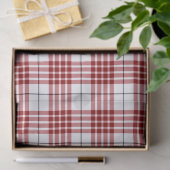 Buchanan tartan red white plaid tissuepapier (Geschenk)