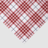 Buchanan tartan red white plaid tissuepapier (Detail)