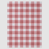 Buchanan tartan red white plaid tissuepapier (Voorkant)