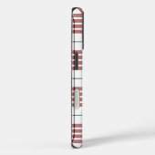 Buchanan tartan rood wit geruit Case-Mate iPhone case (Achterkant / Rechts)
