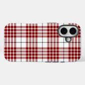Buchanan tartan rood wit geruit Case-Mate iPhone case (Achterkant (horizontaal))