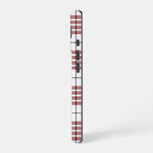 Buchanan tartan rood wit geruit iPhone 16 hoesje (Linkerkant)
