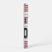 Buchanan tartan rood wit geruit iPhone 16 hoesje (Rechterkant)