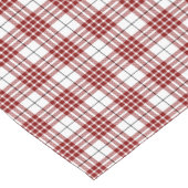 Buchanan tartan rood wit geruit korte tafelloper (Hoek)