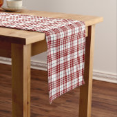 Buchanan tartan rood wit geruit korte tafelloper (Voorbeeld)