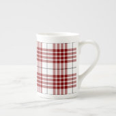 Buchanan tartan rood wit geruit porselein kop (Rechts)