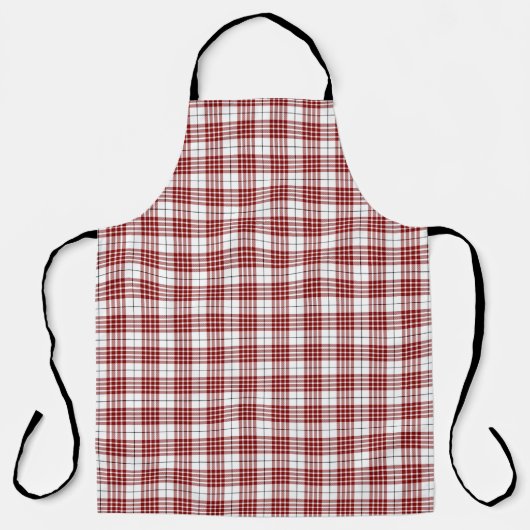 Buchanan tartan rood wit geruit schort (Voorkant)