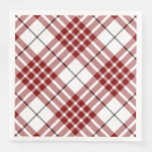 Buchanan tartan rood wit geruit servet (Voorkant)