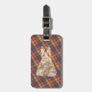 Buchanan Tartan Scottie Bagagelabel