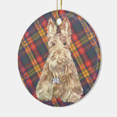 Buchanan Tartan Scottie Keramisch Ornament (Links)