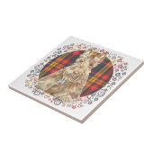 Buchanan Tartan Scottie Tegeltje (Zijkant)