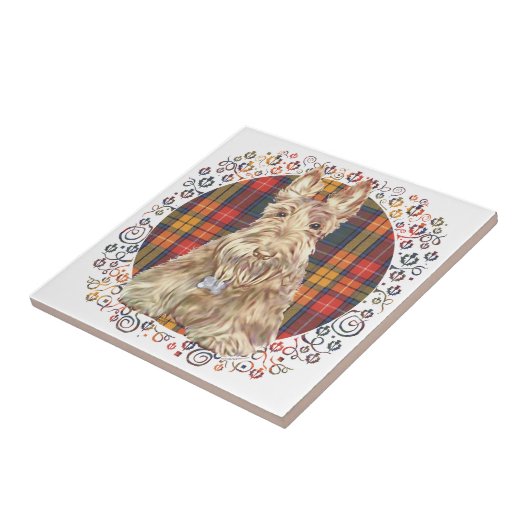 Buchanan Tartan Scottie Tegeltje (Zijkant)