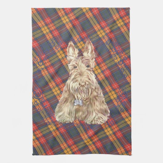 Buchanan Tartan Scottie Theedoek (Verticaal)