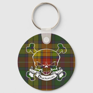 Buchanan Tartan Skull Keyring Sleutelhanger