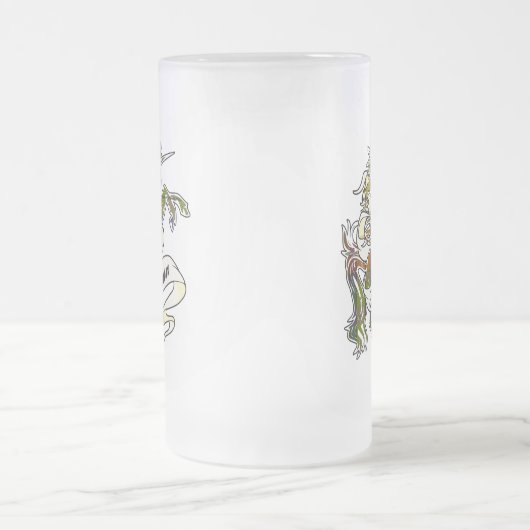 Buchanan Tartan Unicorn Matglas Bierpul (Center)