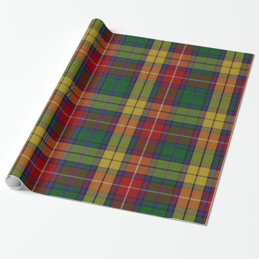 Buchanan Tartan Wrapping Paper Cadeaupapier (Uitgerold)