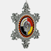 Buchanan - Tuscarora Crest T-shirt Tin Sneeuwvlok Ornament (Links)